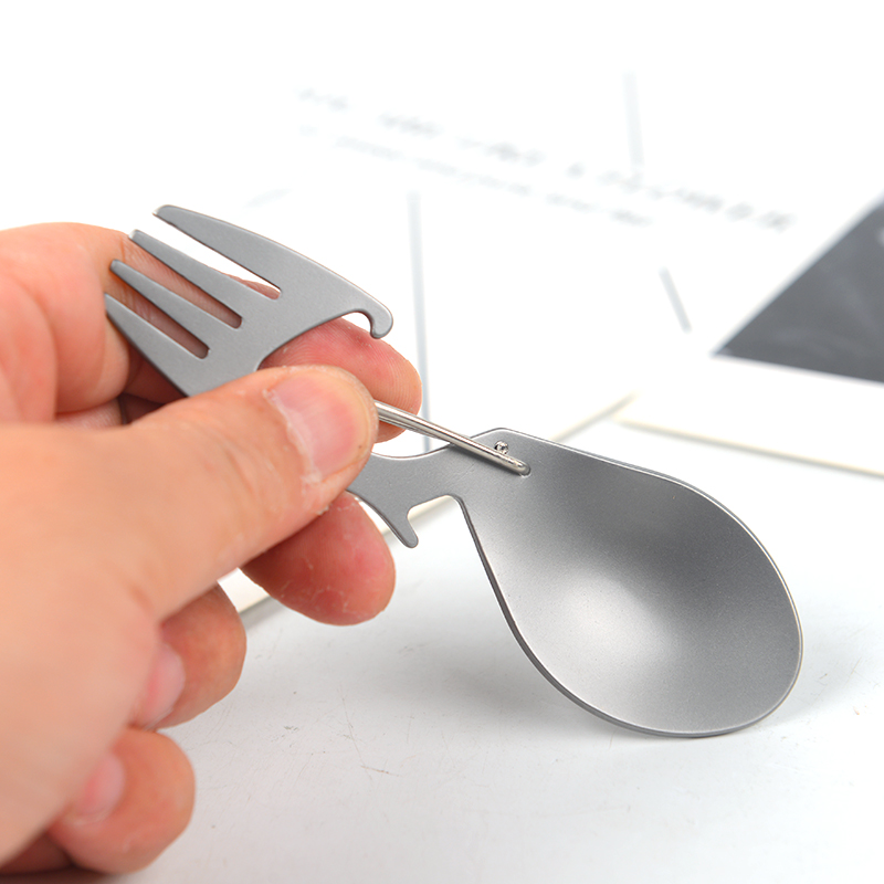 Cuchara de tenedor de aleación - Camping Cooking And Cutlery Set reseña y precio