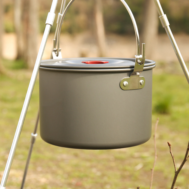Ollas Colgantes para Acampar d - Camping Hanging Cooking Pot reseña y precio