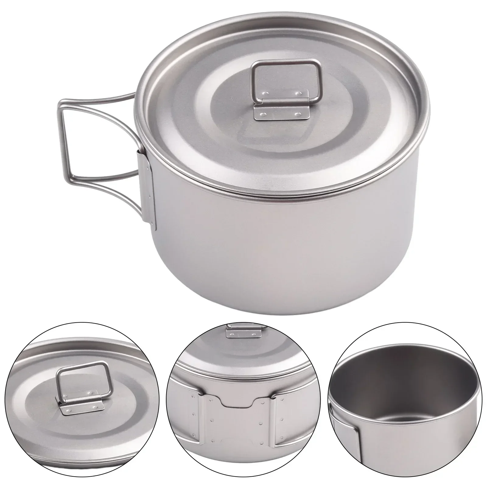 Cuenco de titanio con asa pleg - Camping Cooking Cover reseña y precio