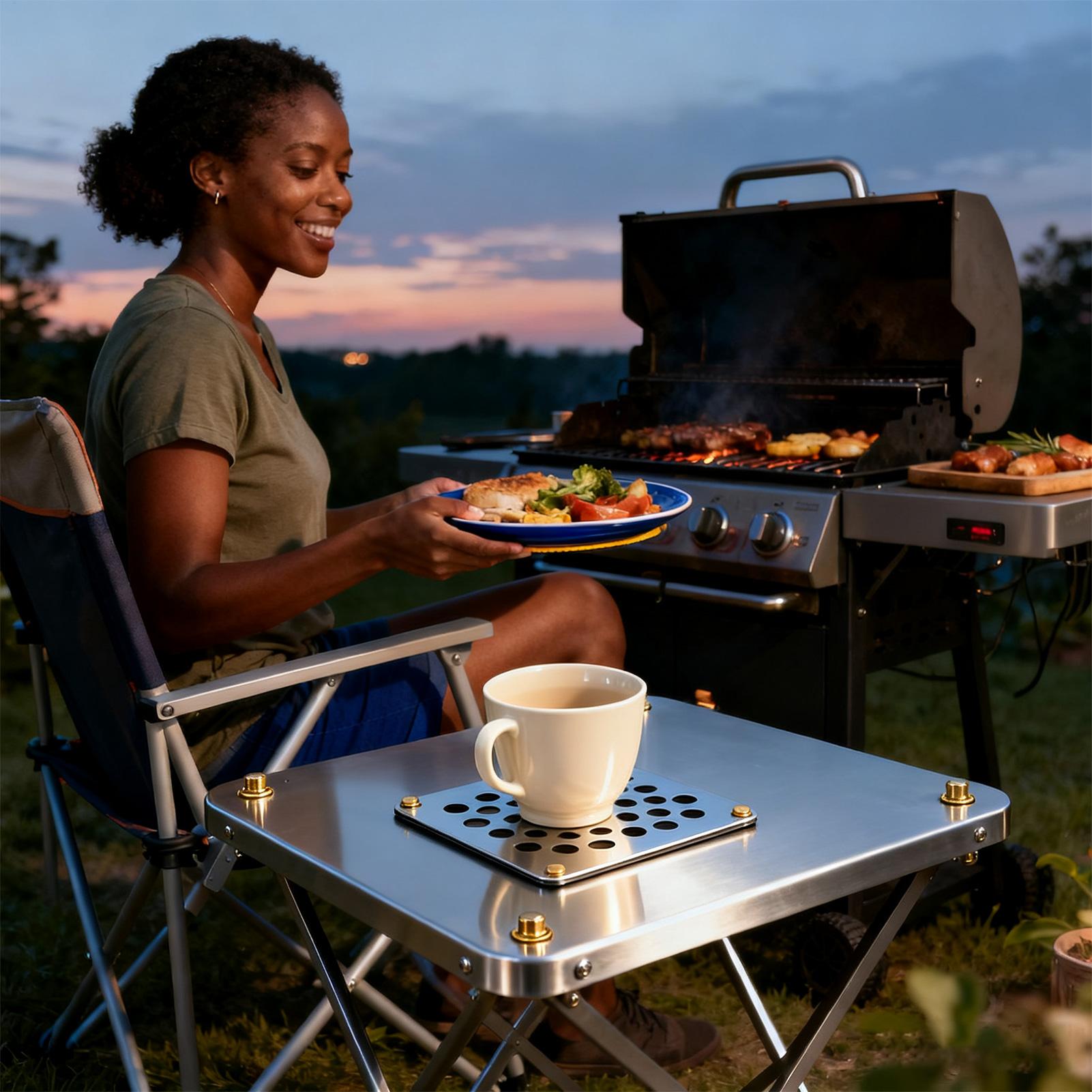 Trivets para ollas y sartenes  - Camping Cooking Hot Plate reseña y precio