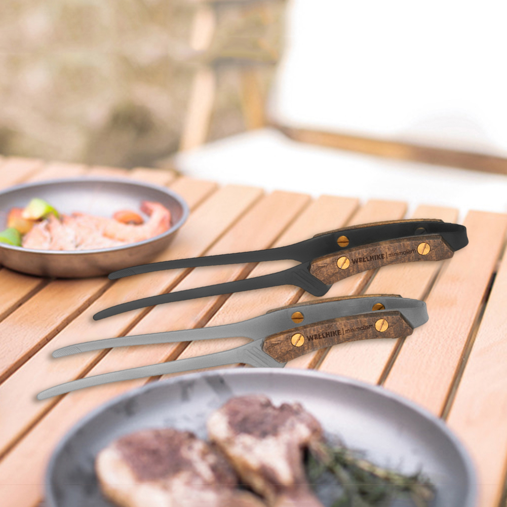 Pinza para carne de Picnic, pa - Vintage Camping Cooking Set reseña y precio