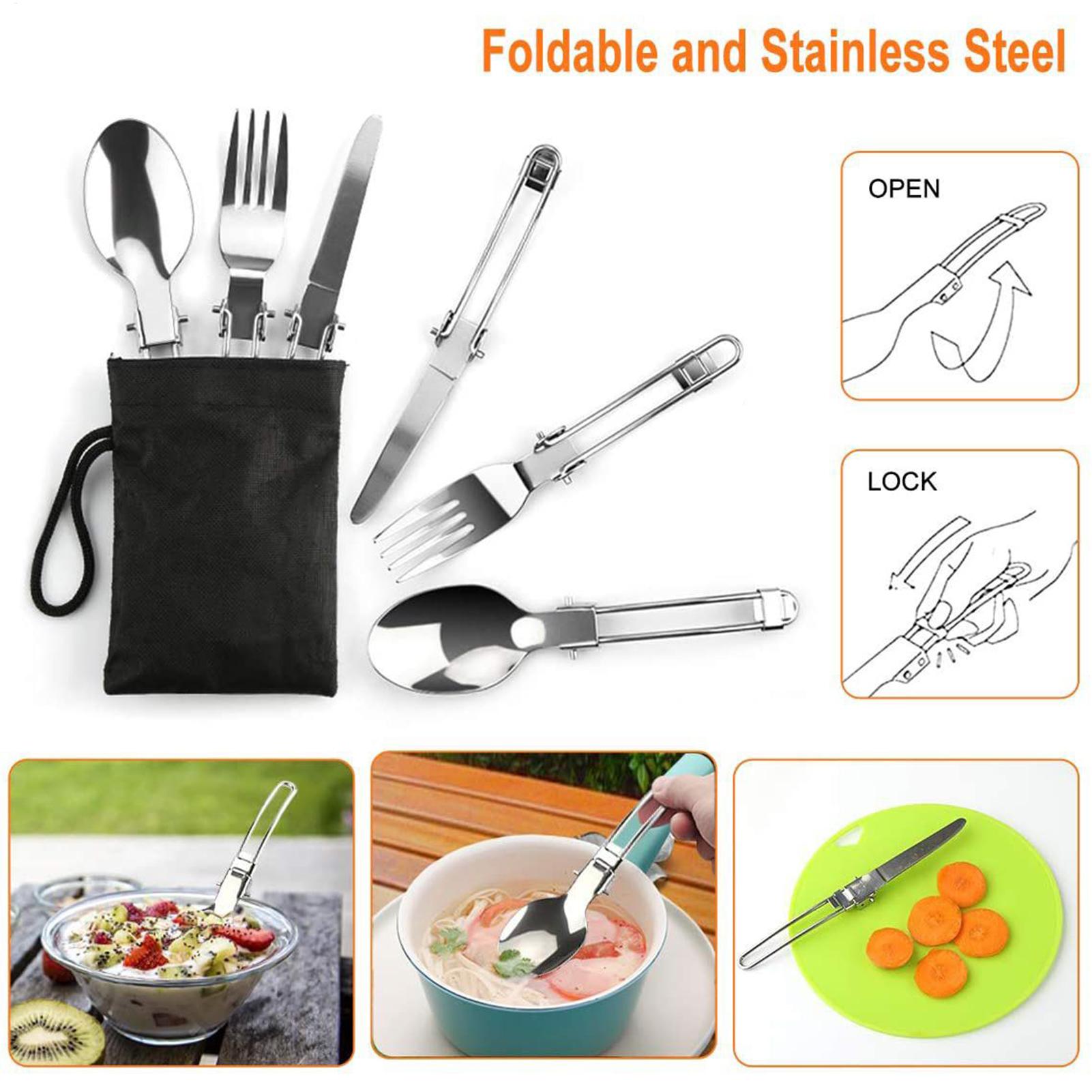 Juego de cocina para mochilero - Camping Cooking Set Non Stick reseña y precio