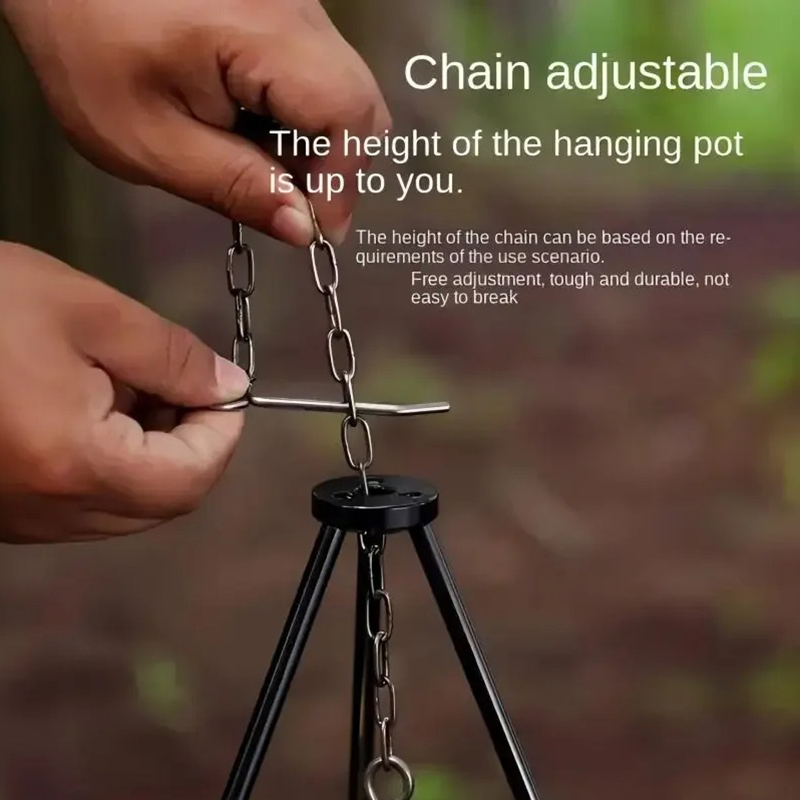 SSUNTAK Soporte Portátil Desmo - Camping Hanging Cooking Pot reseña y precio