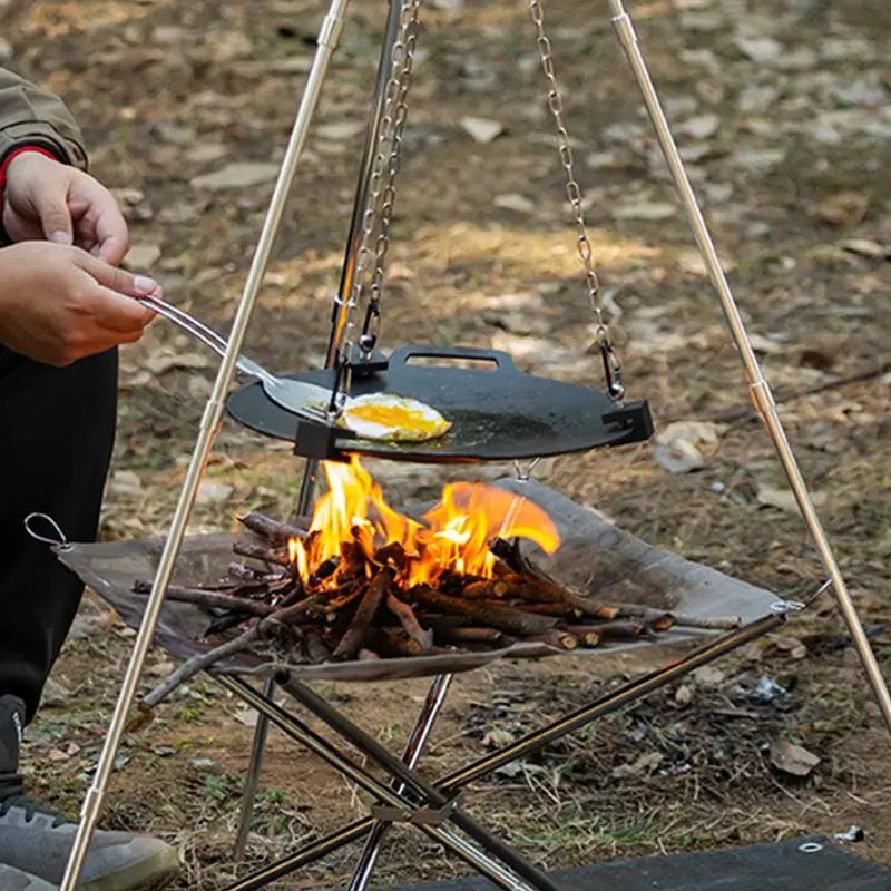 Trípode de Aluminio para Fogat - Camping Hanging Cooking Pot reseña y precio