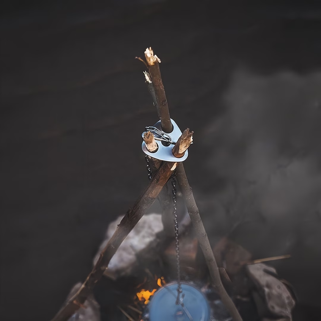 1 Juego de utensilios de cocin - Camping Hanging Cooking Pot reseña y precio