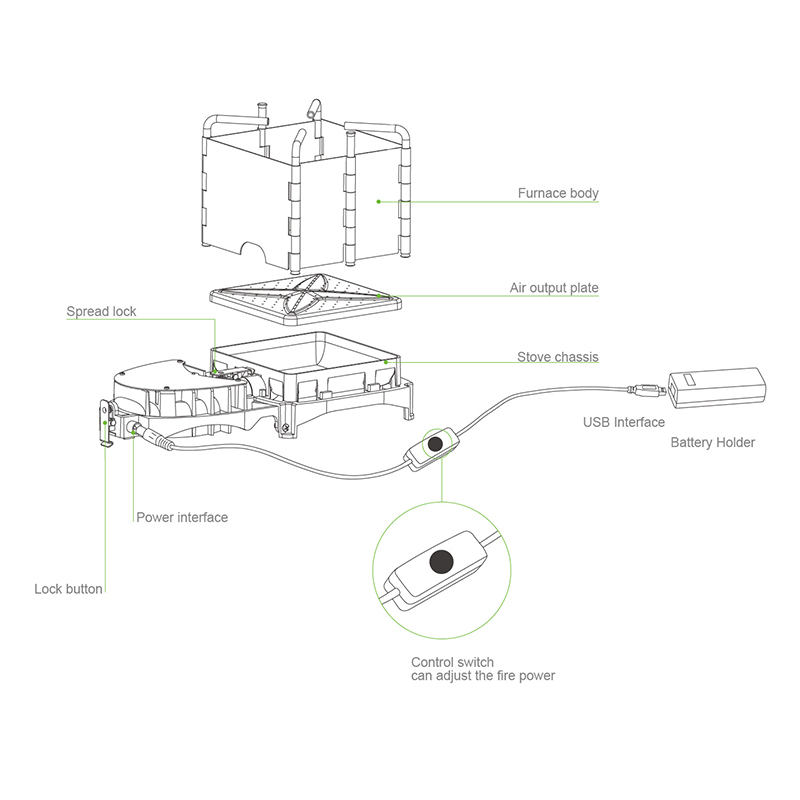 BRS 6000W estufa de leña al ai - Camping Cooking Cover reseña y precio