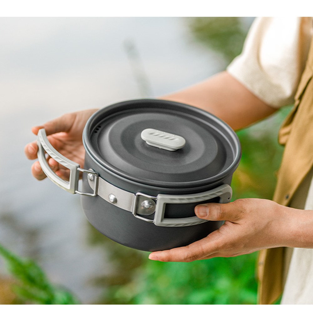 Naturehike-Juego de ollas al a - Camping Hanging Cooking Pot reseña y precio